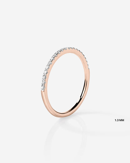 1.3 mm Perfect Pavé Diamond Ring