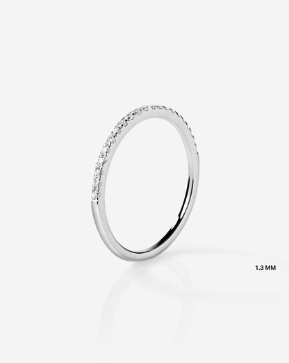 1.3 mm Perfect Pavé Diamond Ring