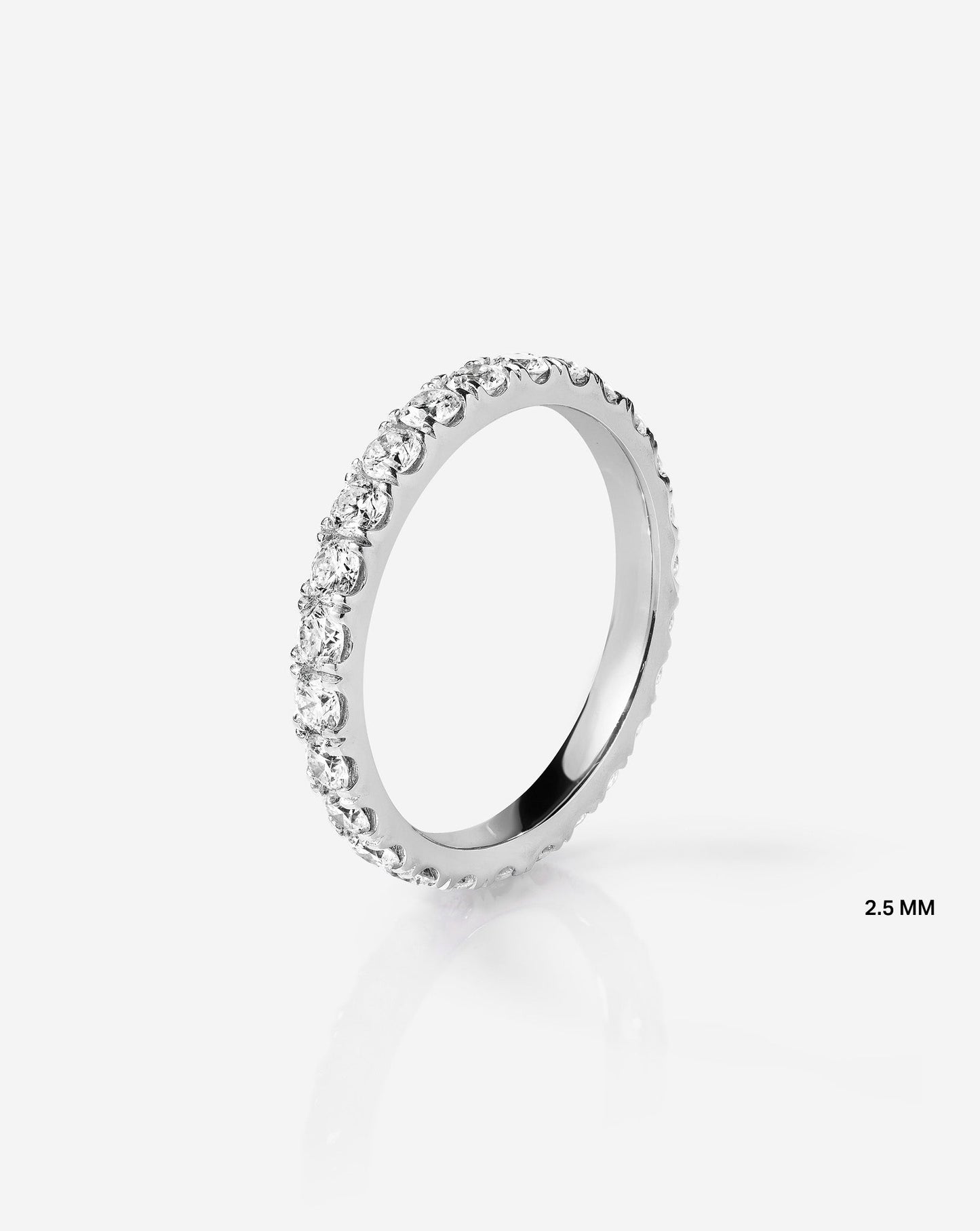 2.5 mm Perfect Pavé Diamond Ring