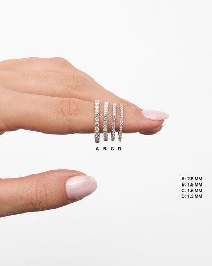 2.5 mm Perfect Pavé Diamond Ring