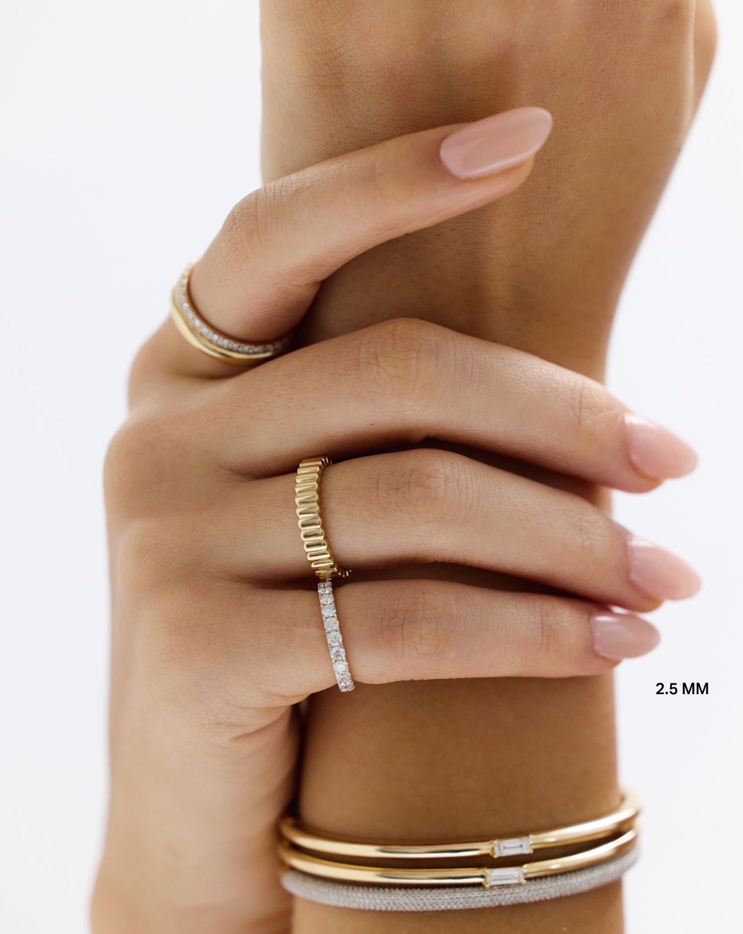 2.5 mm Perfect Pavé Diamond Ring