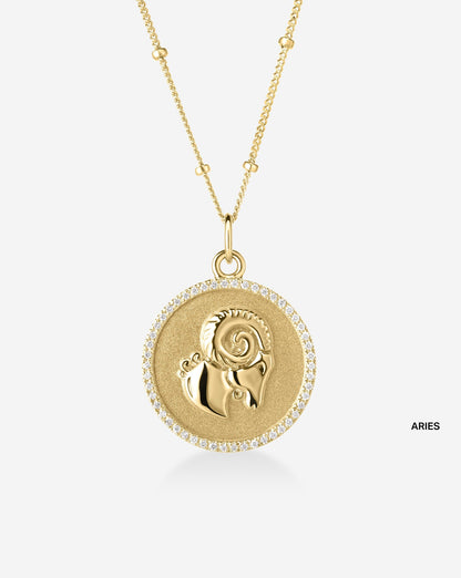 Zodiac Medallion Necklace