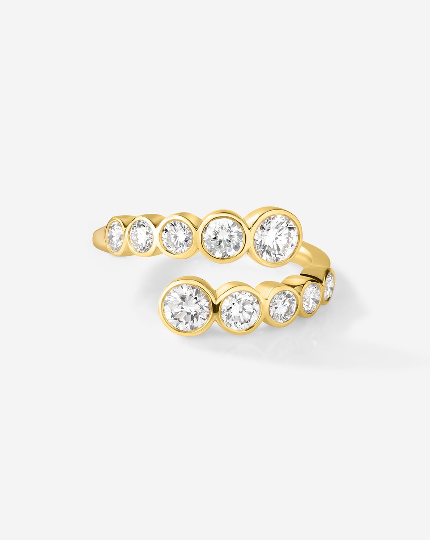 Bezel Lab Diamond Wrap Ring