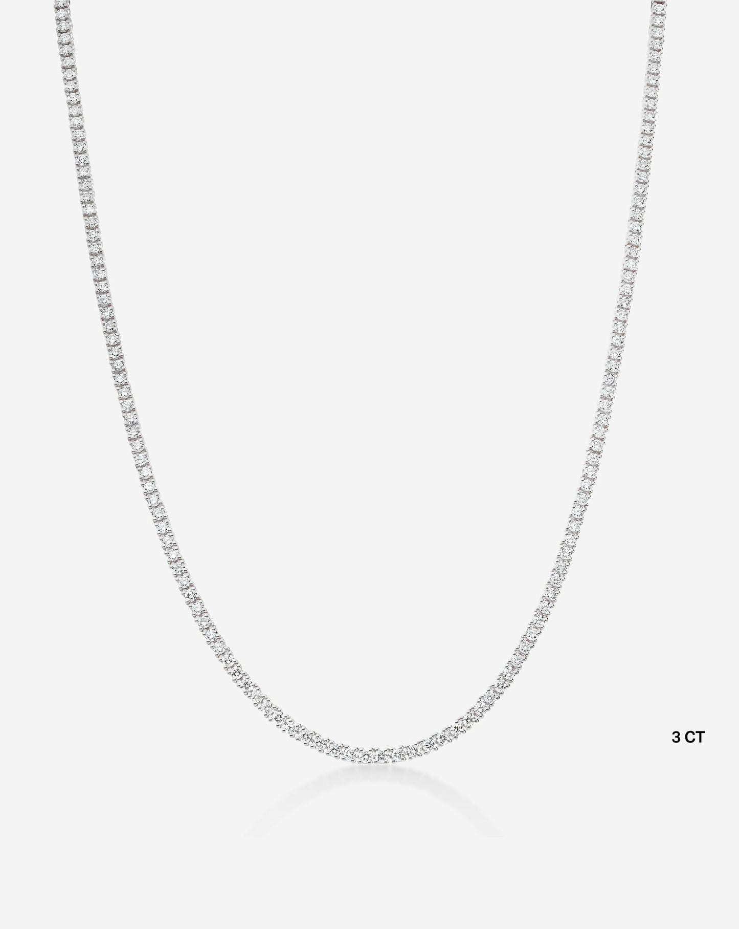 Classic Lab Diamond Tennis Necklace