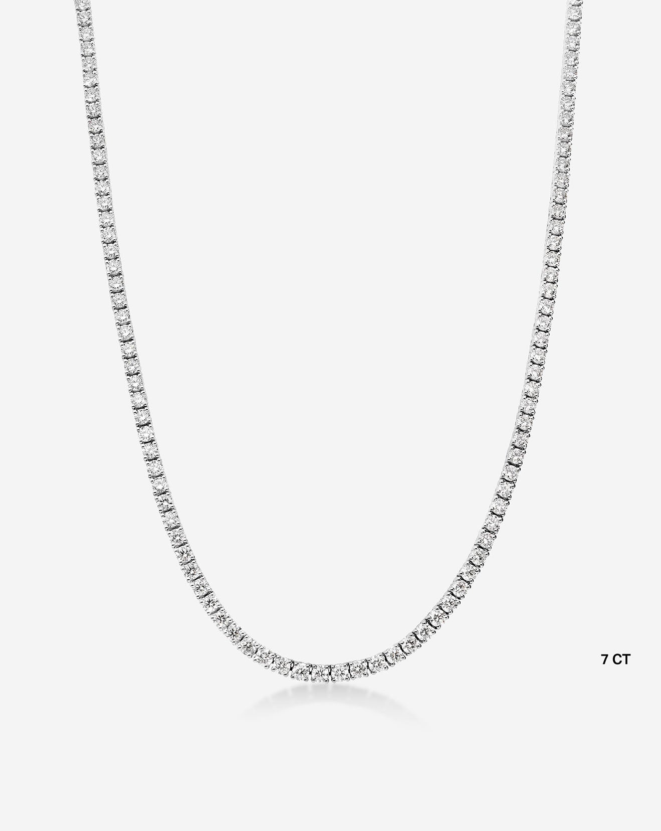 Classic Lab Diamond Tennis Necklace