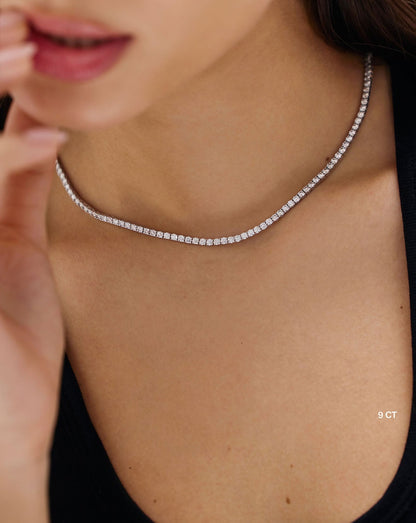 Classic Lab Diamond Tennis Necklace