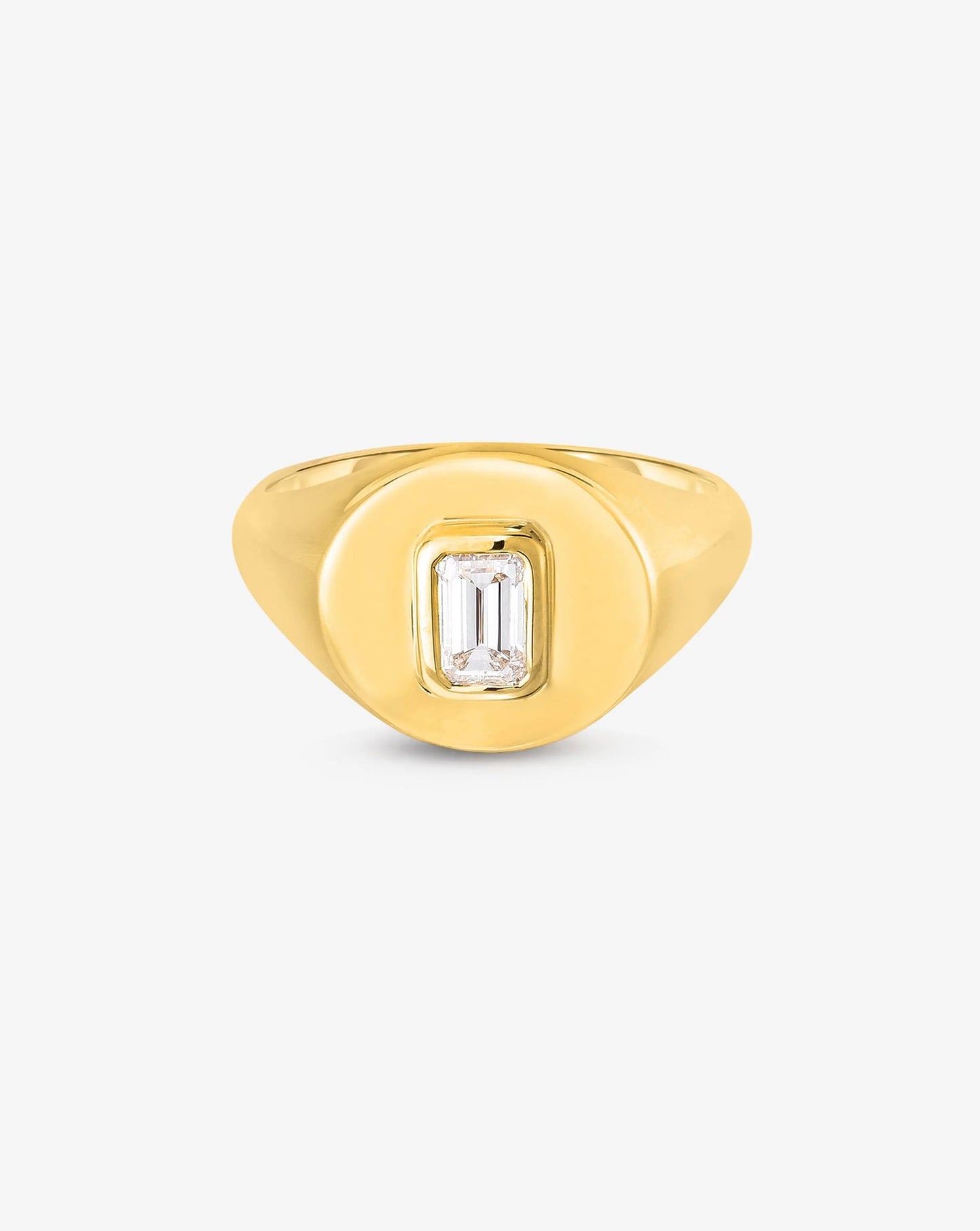 Diamond Signet Pinky Ring