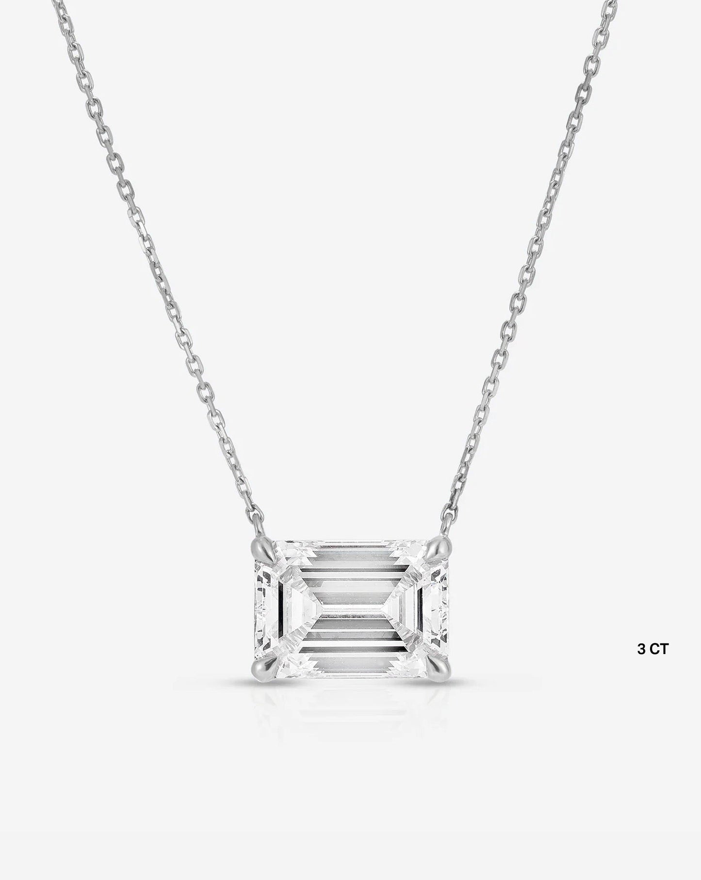 Emerald Lab Diamond Necklace