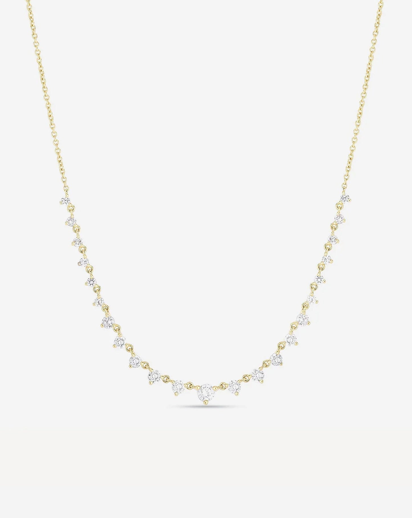 Graduated Lab Diamond Layering Necklace