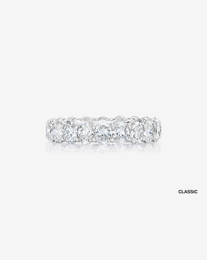 Oval Lab Diamond Eternity Ring
