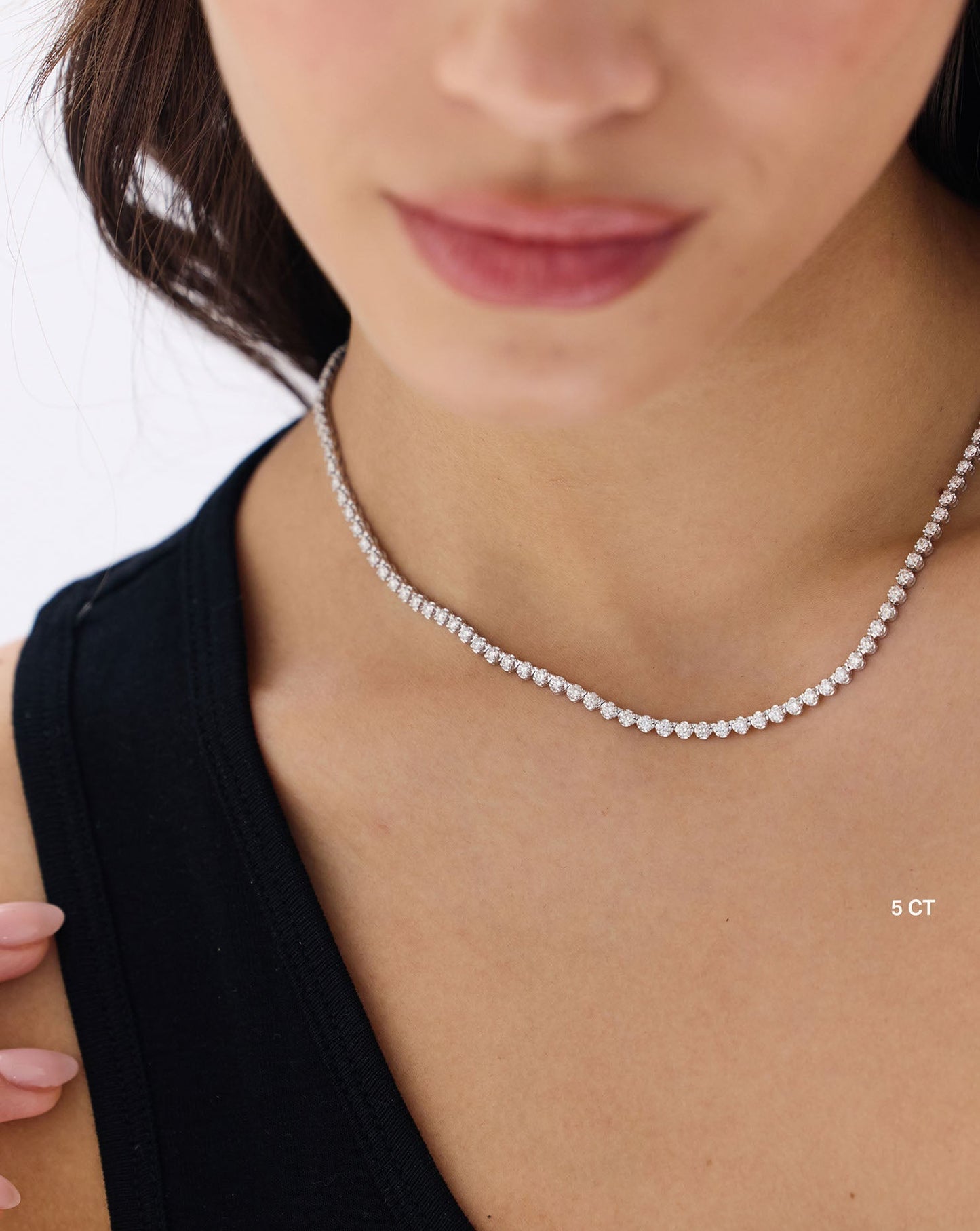 Luxe Diamond Tennis Necklace