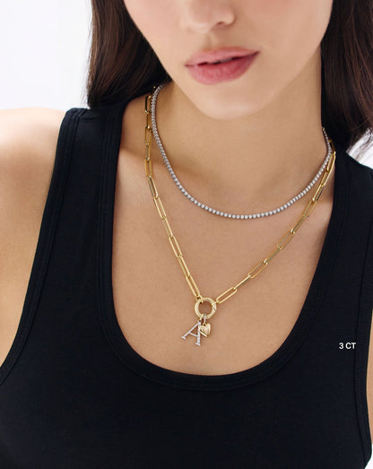 Luxe Diamond Tennis Necklace