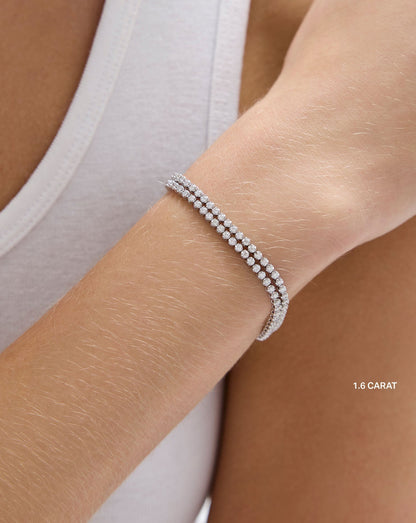 Multiway Tennis Necklace + Double Wrap Bracelet