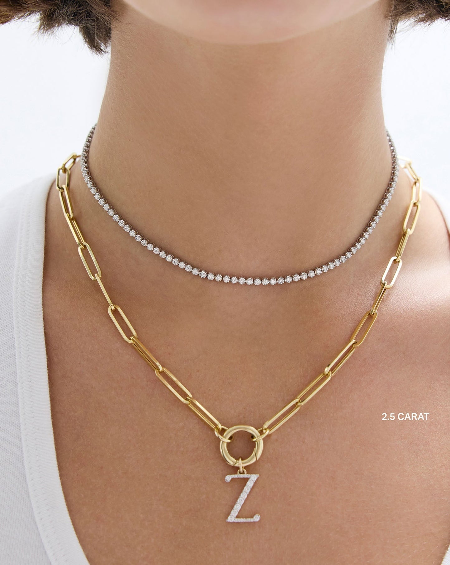 Multiway Tennis Necklace + Double Wrap Bracelet