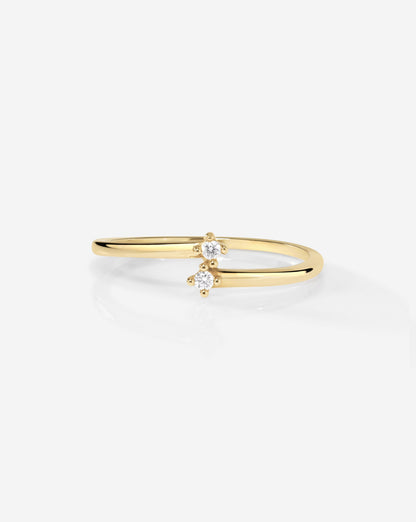 Petite Diamond Wrap Ring