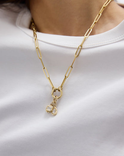 Framed Lab Diamond Pendant