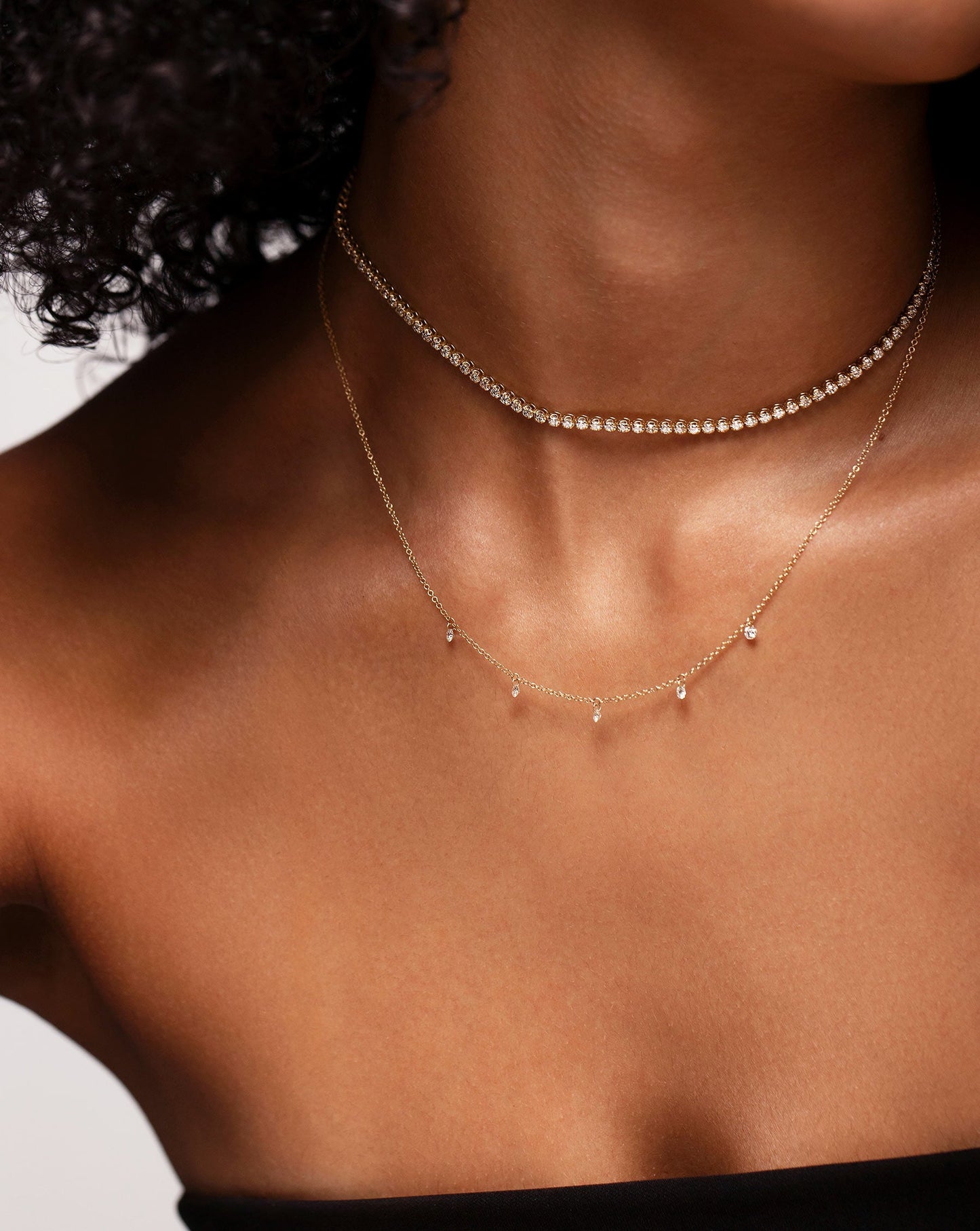 Floating Diamond Necklace