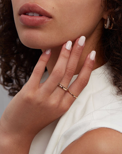 Petite Single Round Diamond Ring