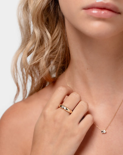 Toi et Moi Diamond Cloud Ring