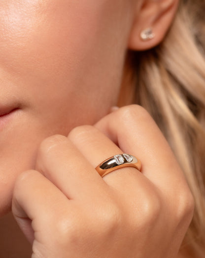 Toi et Moi Diamond Cloud Ring