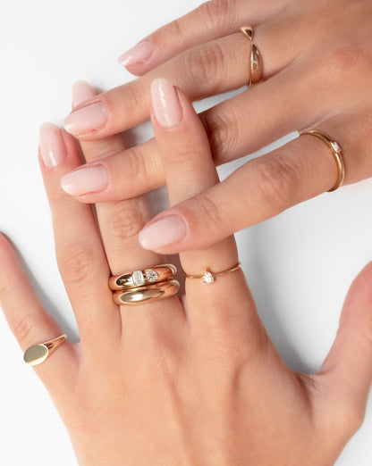 Toi et Moi Diamond Cloud Ring