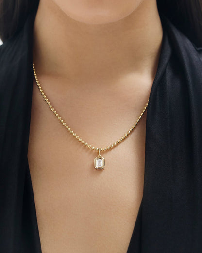 Framed Lab Diamond Pendant