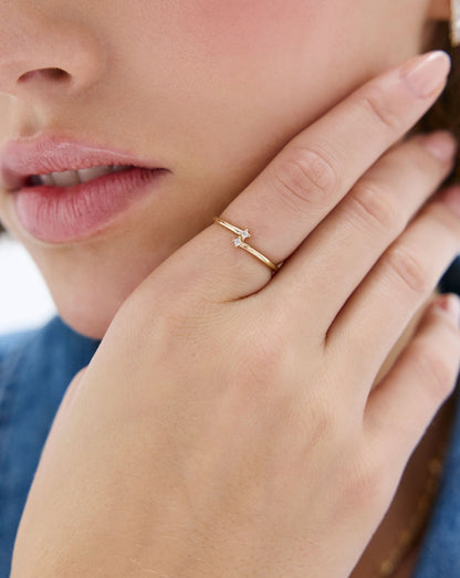 Petite Diamond Wrap Ring
