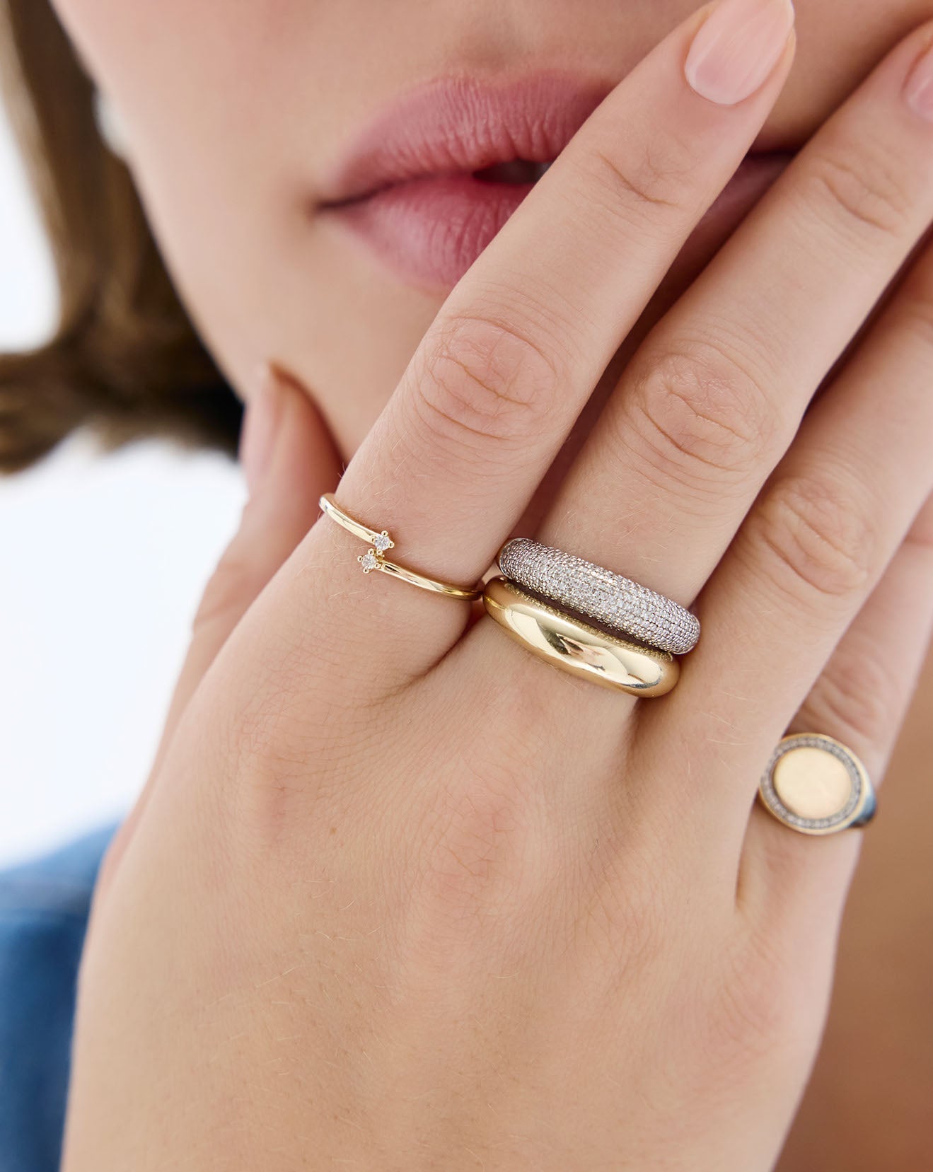 Petite Diamond Wrap Ring