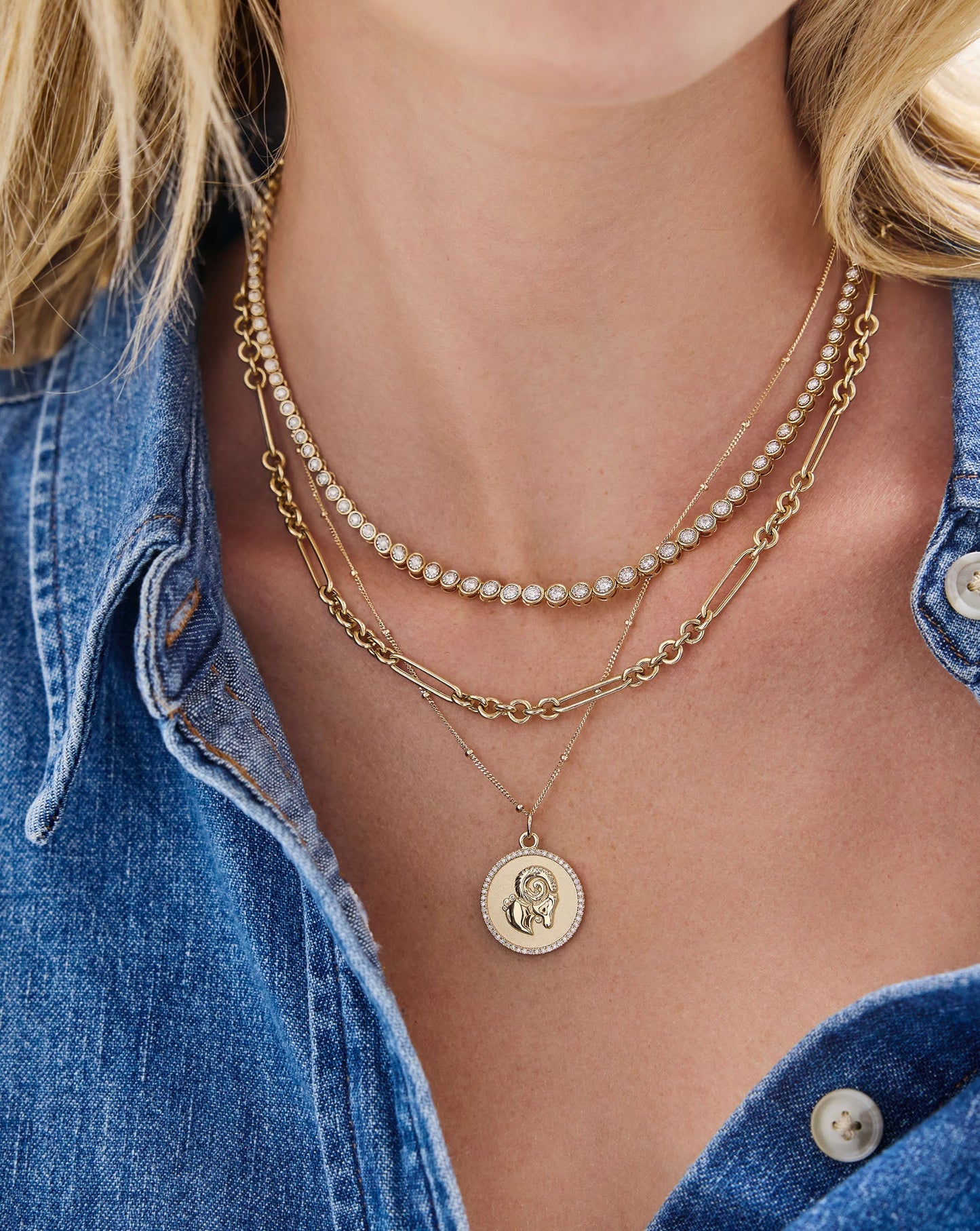 Zodiac Medallion Necklace