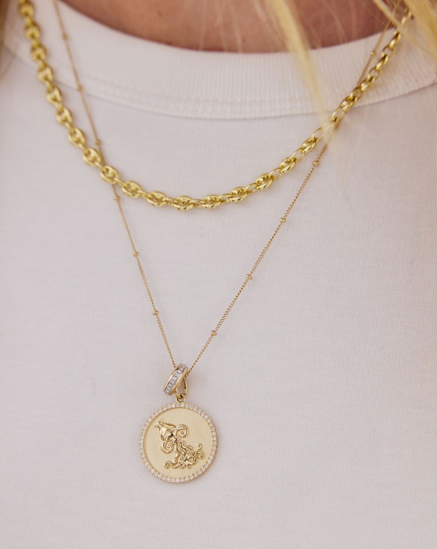 Zodiac Medallion Necklace