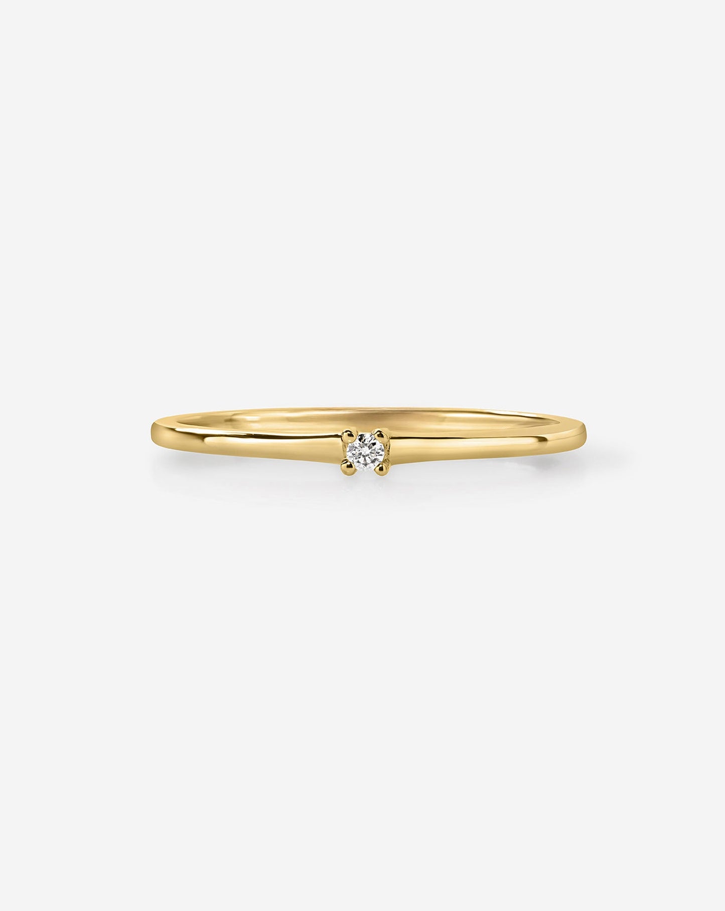 Petite Single Round Diamond Ring