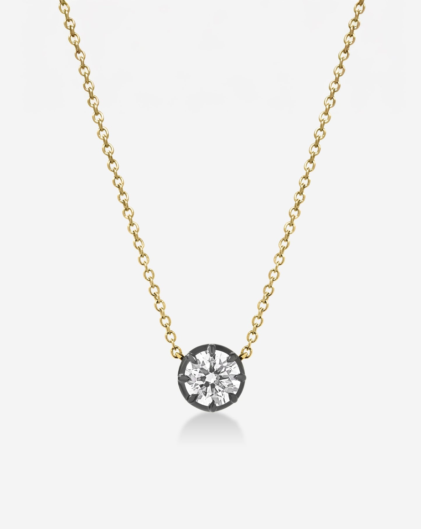 Georgian Lab Diamond Pendant Necklace
