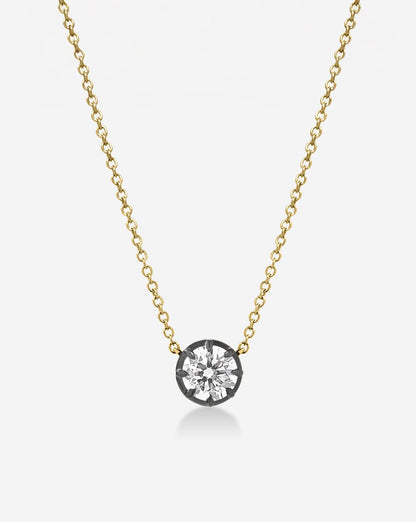 Georgian Lab Diamond Pendant Necklace