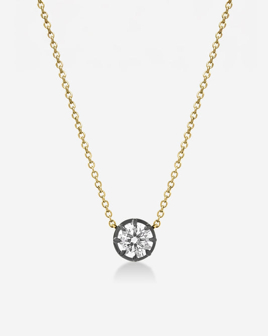 Georgian Lab Diamond Pendant Necklace