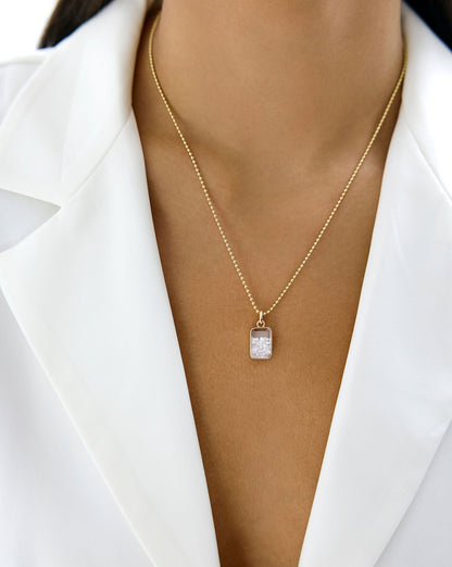 Shaker Emerald Pendant