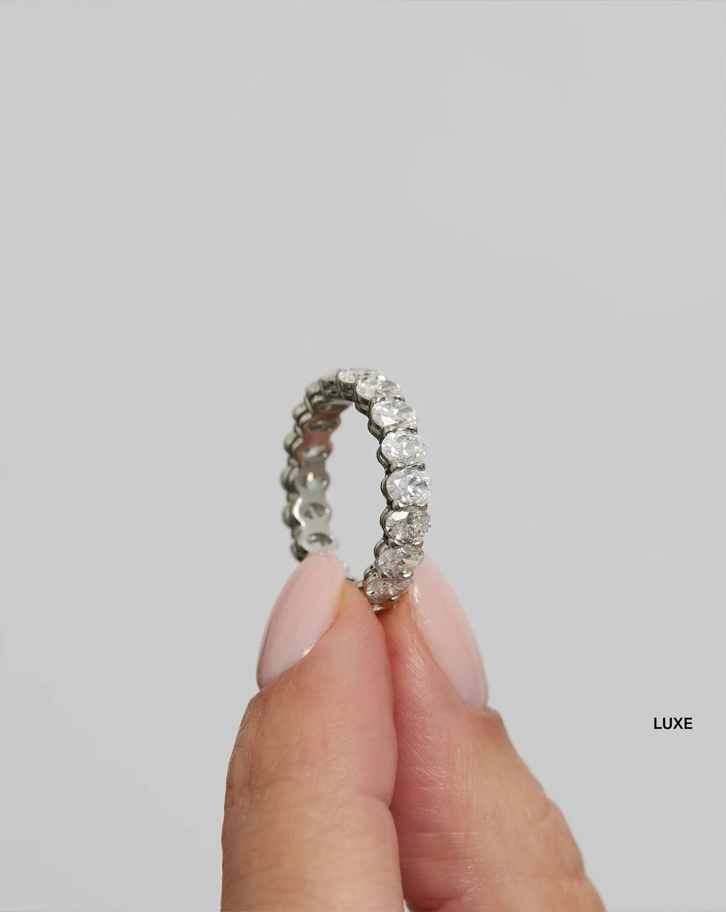 Oval Lab Diamond Eternity Ring