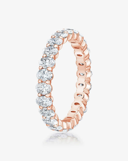 Oval Lab Diamond Eternity Ring