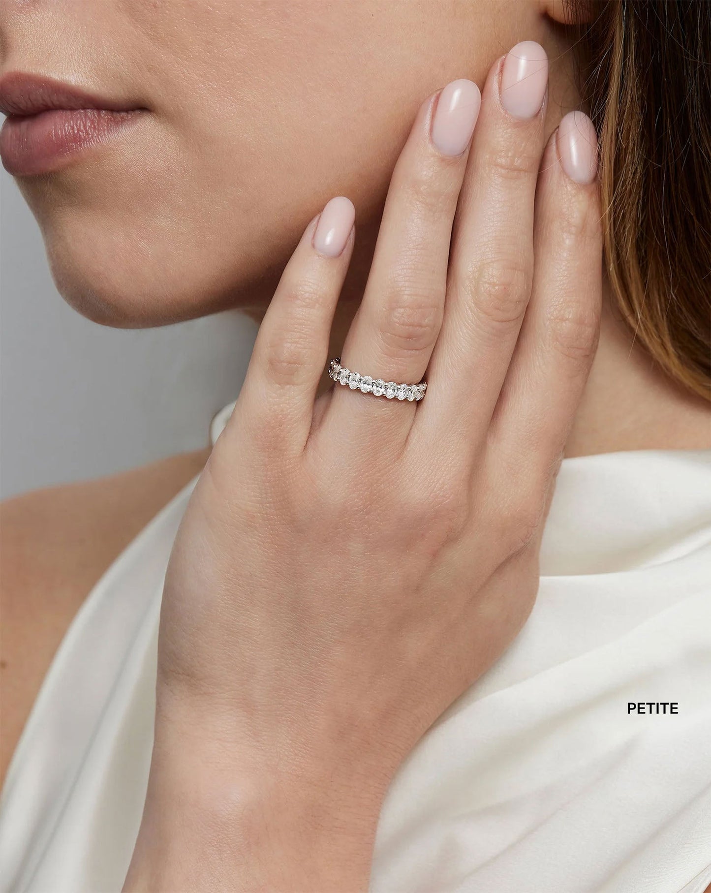 Oval Lab Diamond Eternity Ring