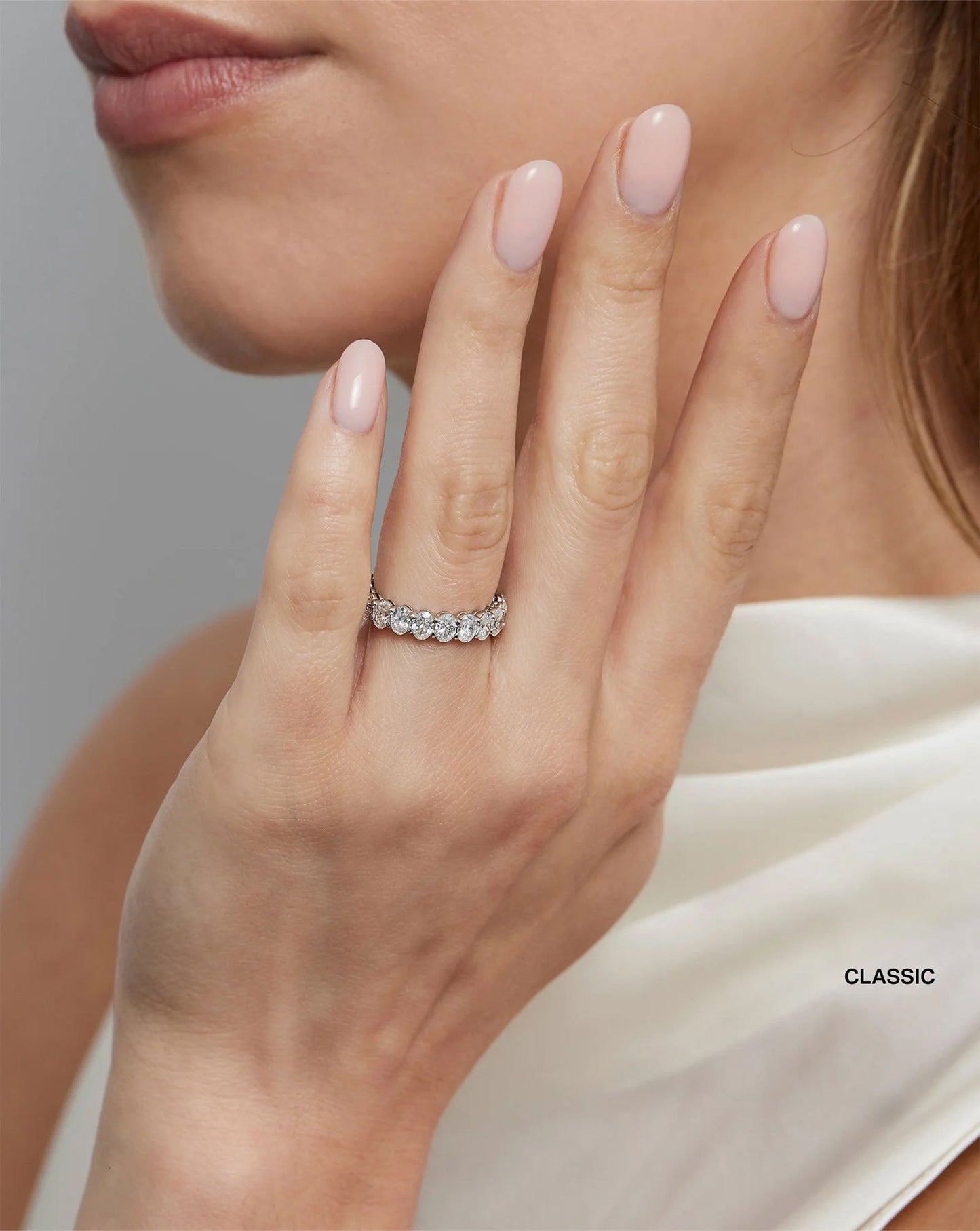 Oval Lab Diamond Eternity Ring