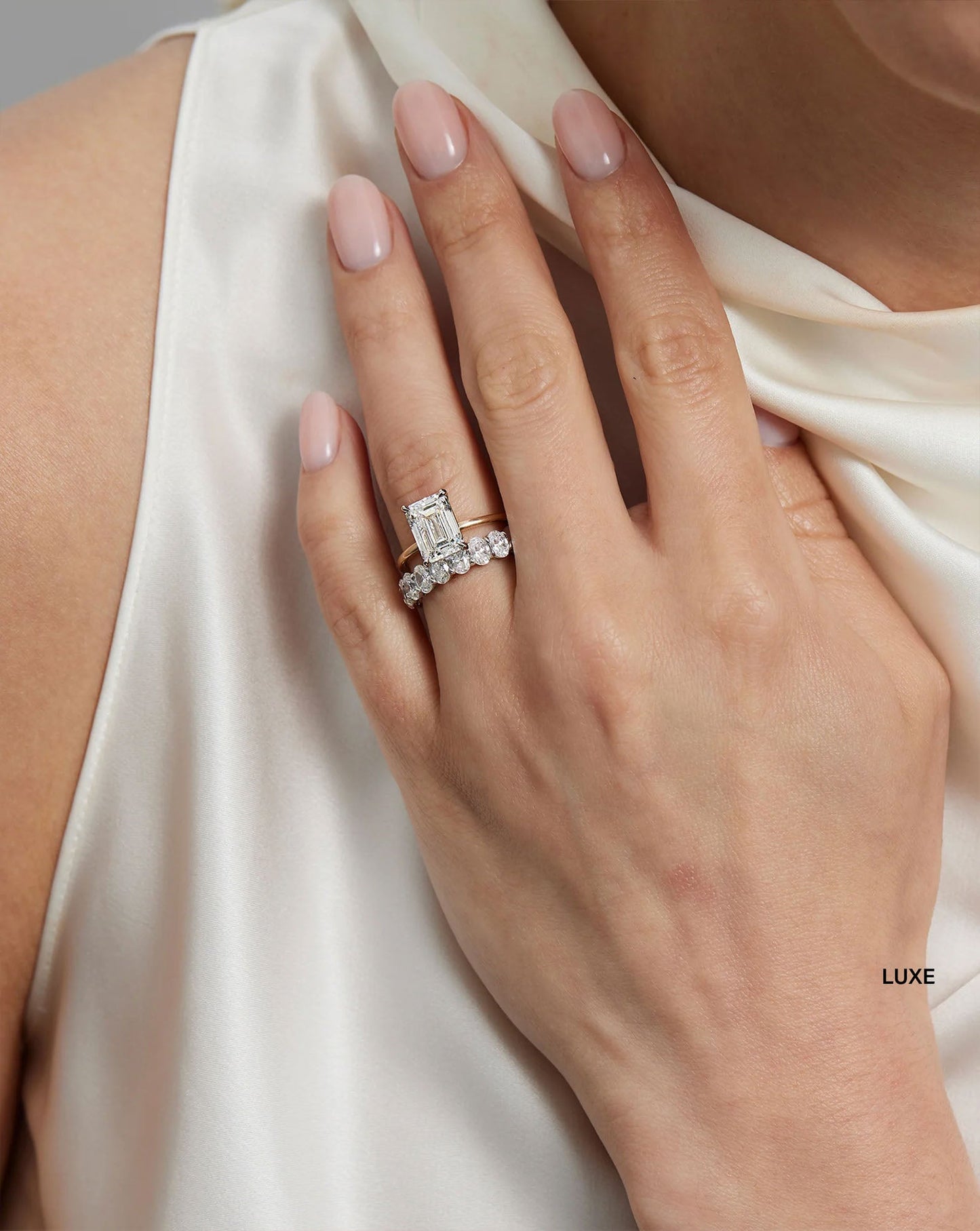 Oval Lab Diamond Eternity Ring