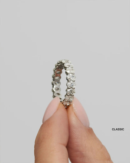 Oval Lab Diamond Eternity Ring