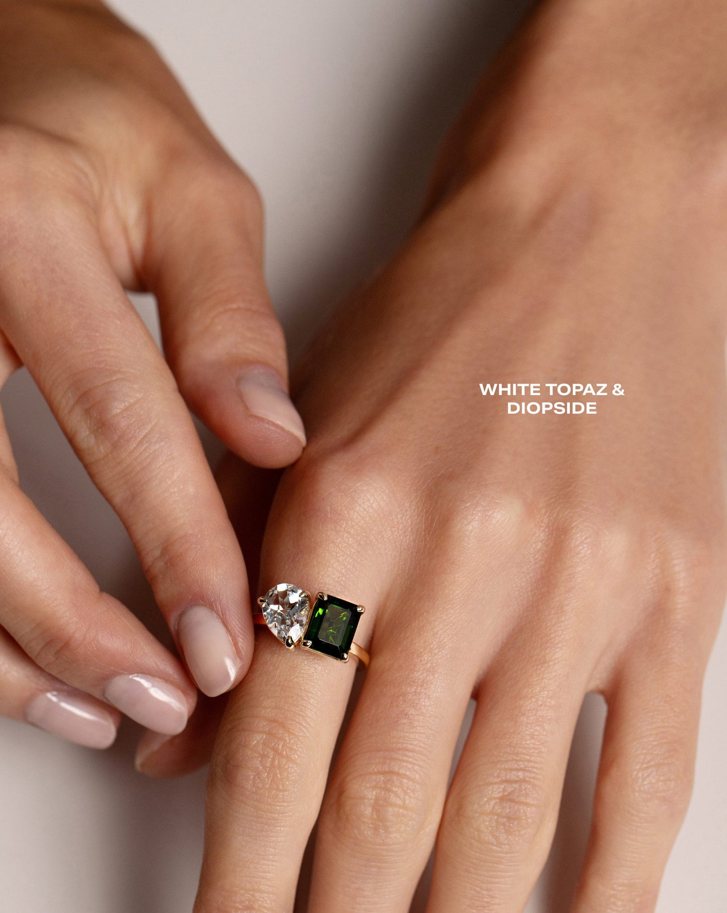 Toi et Moi Personalized Gemstone Ring