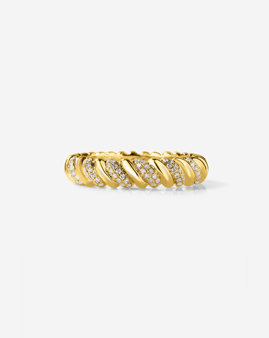 Wavy Diamond Ring