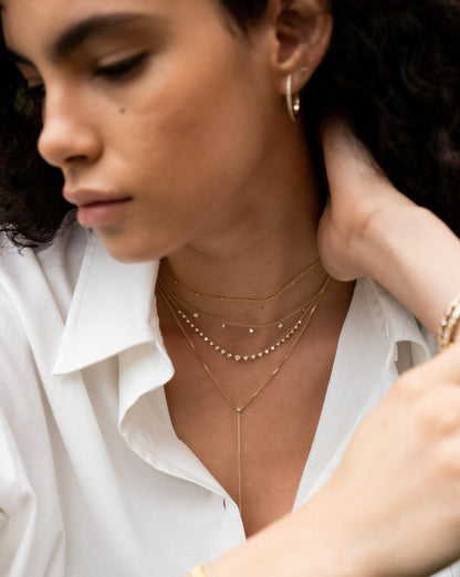 Floating Diamond Necklace