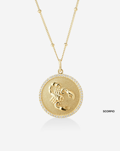 Zodiac Medallion Necklace