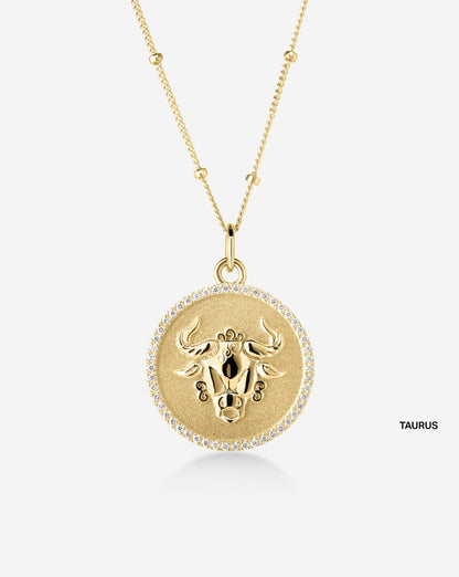 Zodiac Medallion Necklace