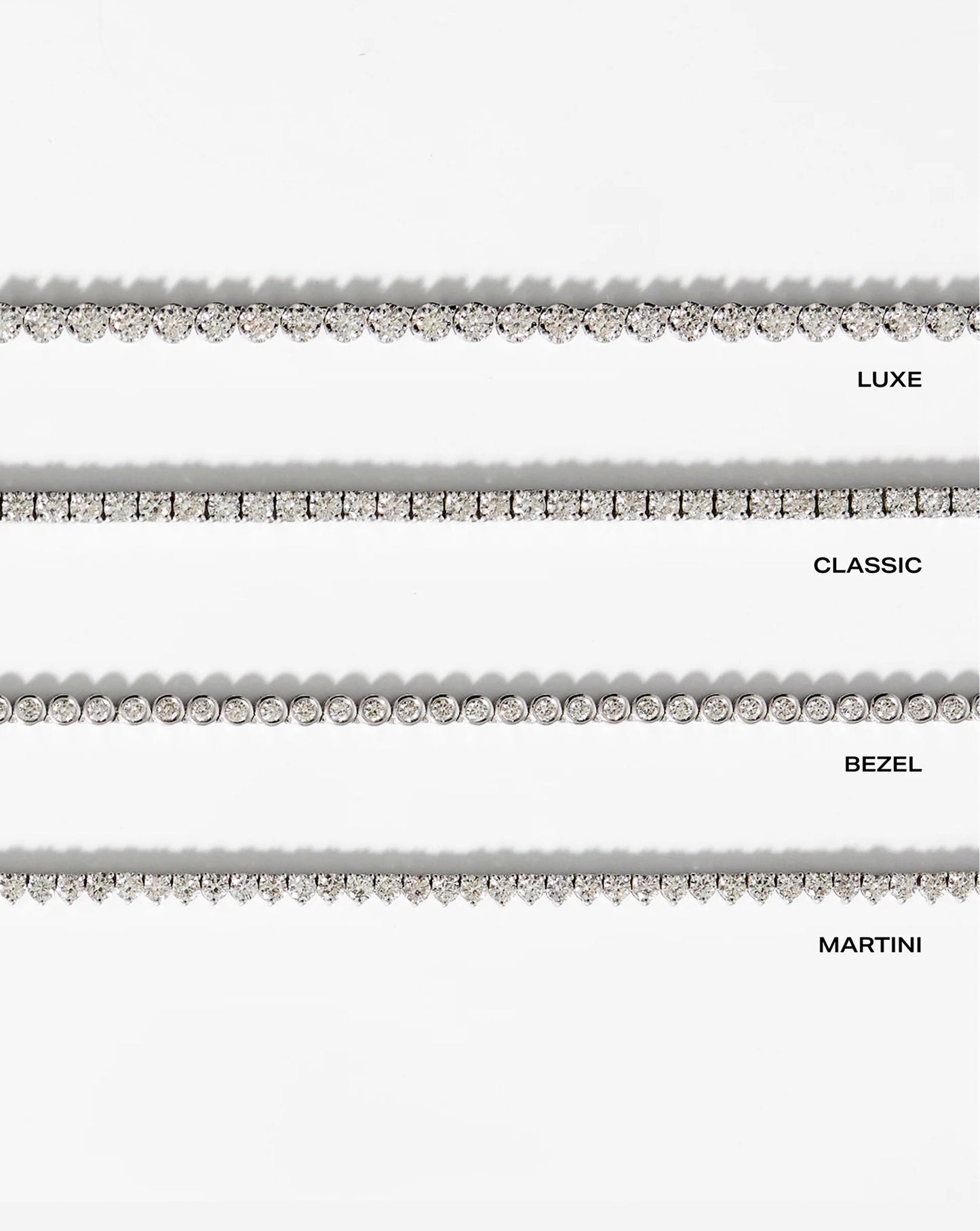Graduated Bezel Diamond Tennis Necklace