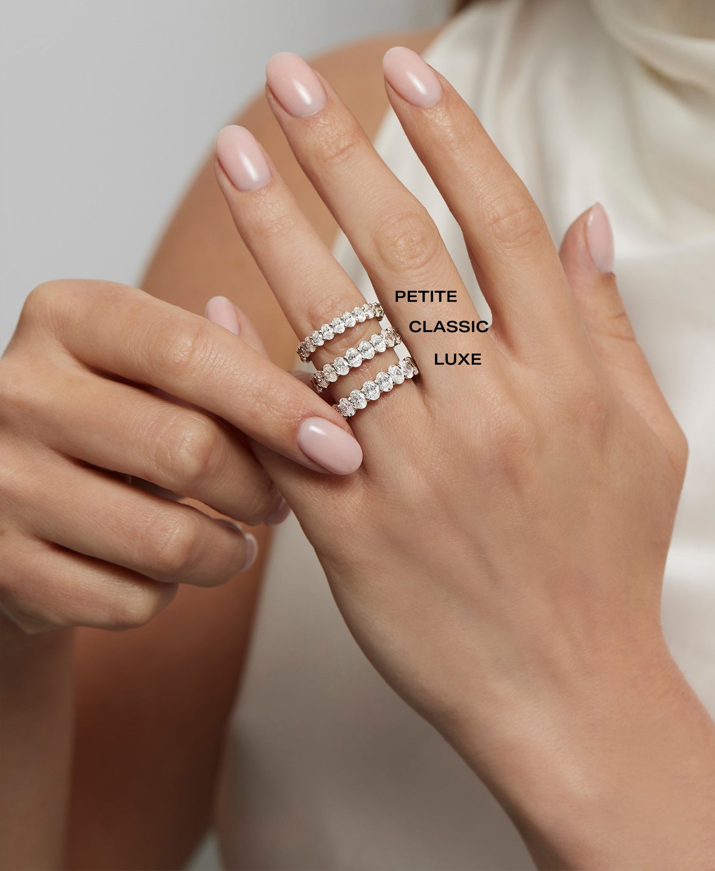 Oval Lab Diamond Eternity Ring