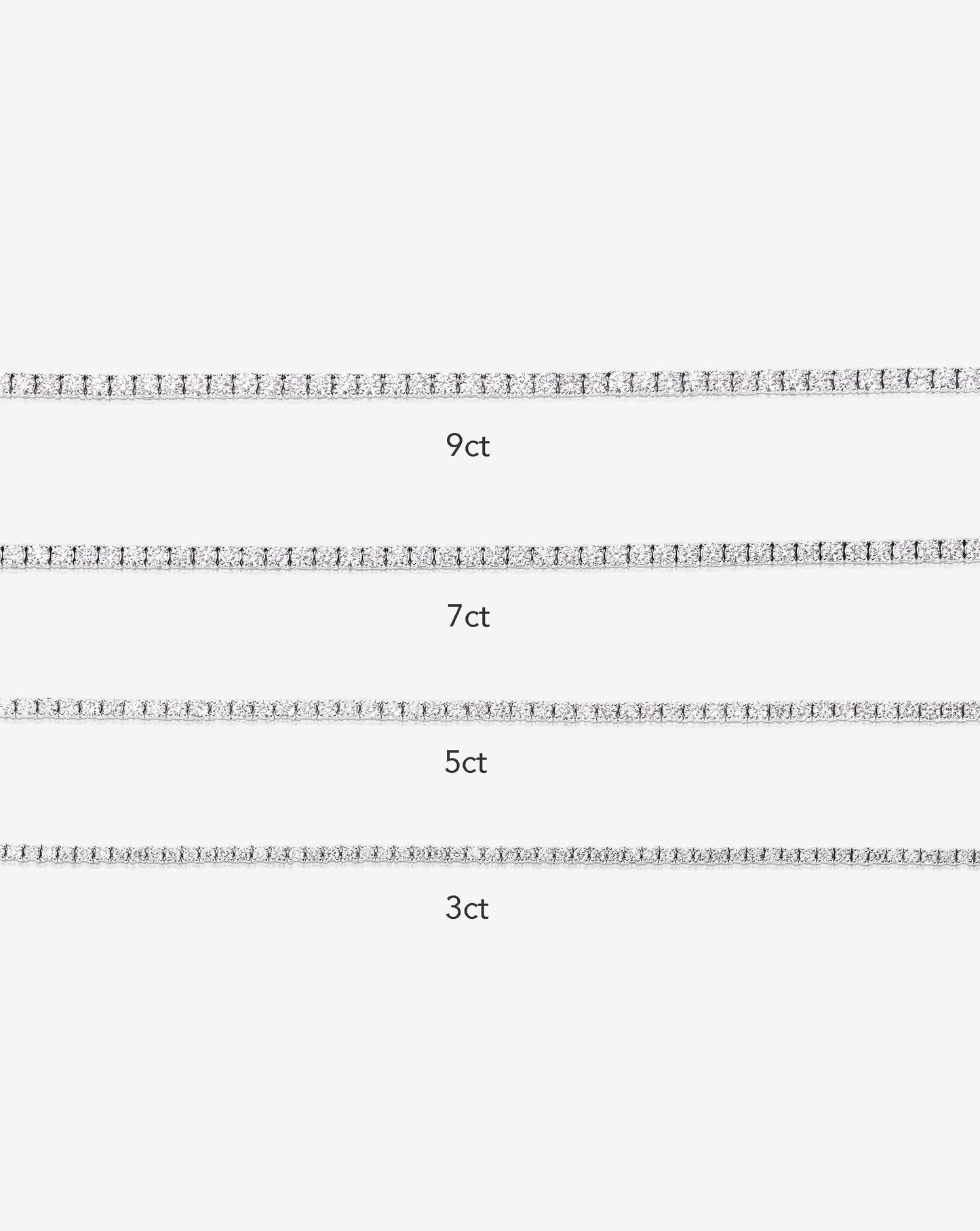 Classic Lab Diamond Tennis Necklace