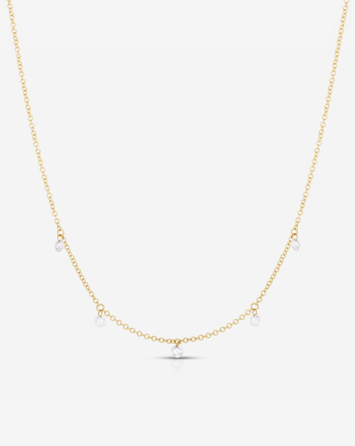 Floating Diamond Necklace